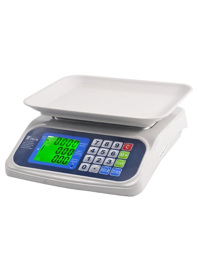 Commercial digital electronic scale for automatic counting - 30 kg capacity, 1 gram accuracy - dual LCD display for shops and homes. - Image 4